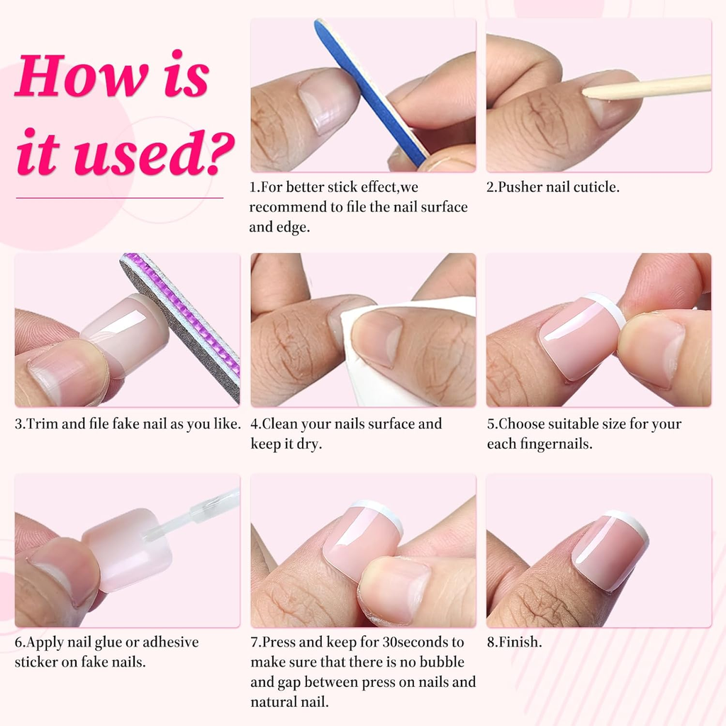 240-Piece Ombre Press-On Nails — Gradient Glam