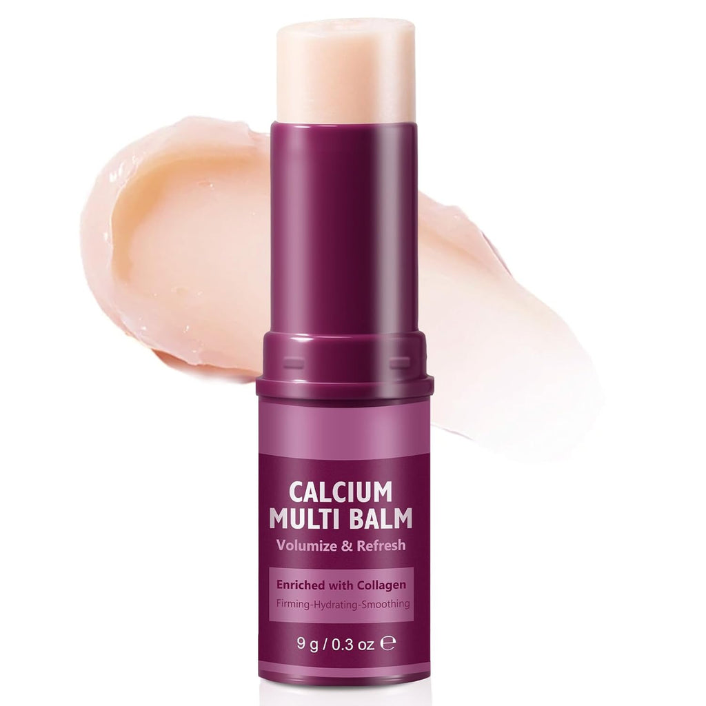 Calcium Multi Balm Stick- Firming,Hydrating & Smoothing Collagen Moisturing Stick for Eyes, Face & Neck