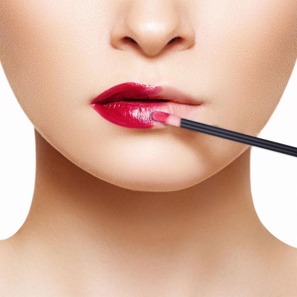 400 Piece Disposable Lip Wands - Lip Brushes, Lipstick & Gloss Applicators - Lint Free Makeup Applicator Brush Beauty Tool