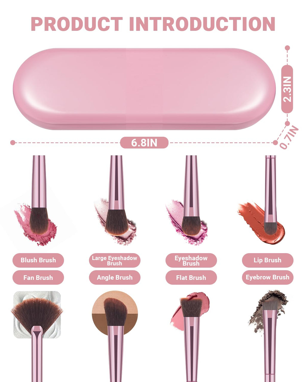 8Pcs Makeup Brushes Set
