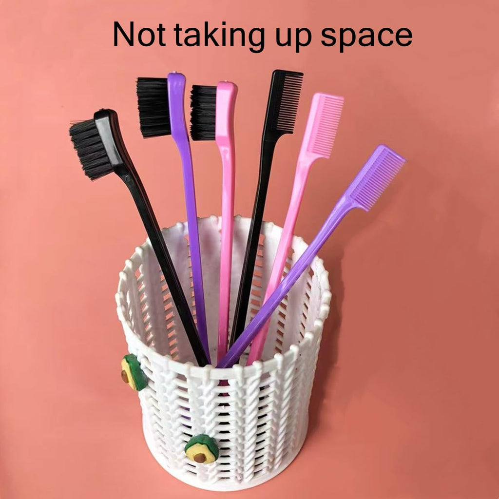 6Pack Double Sided Edge Control Hair Brush