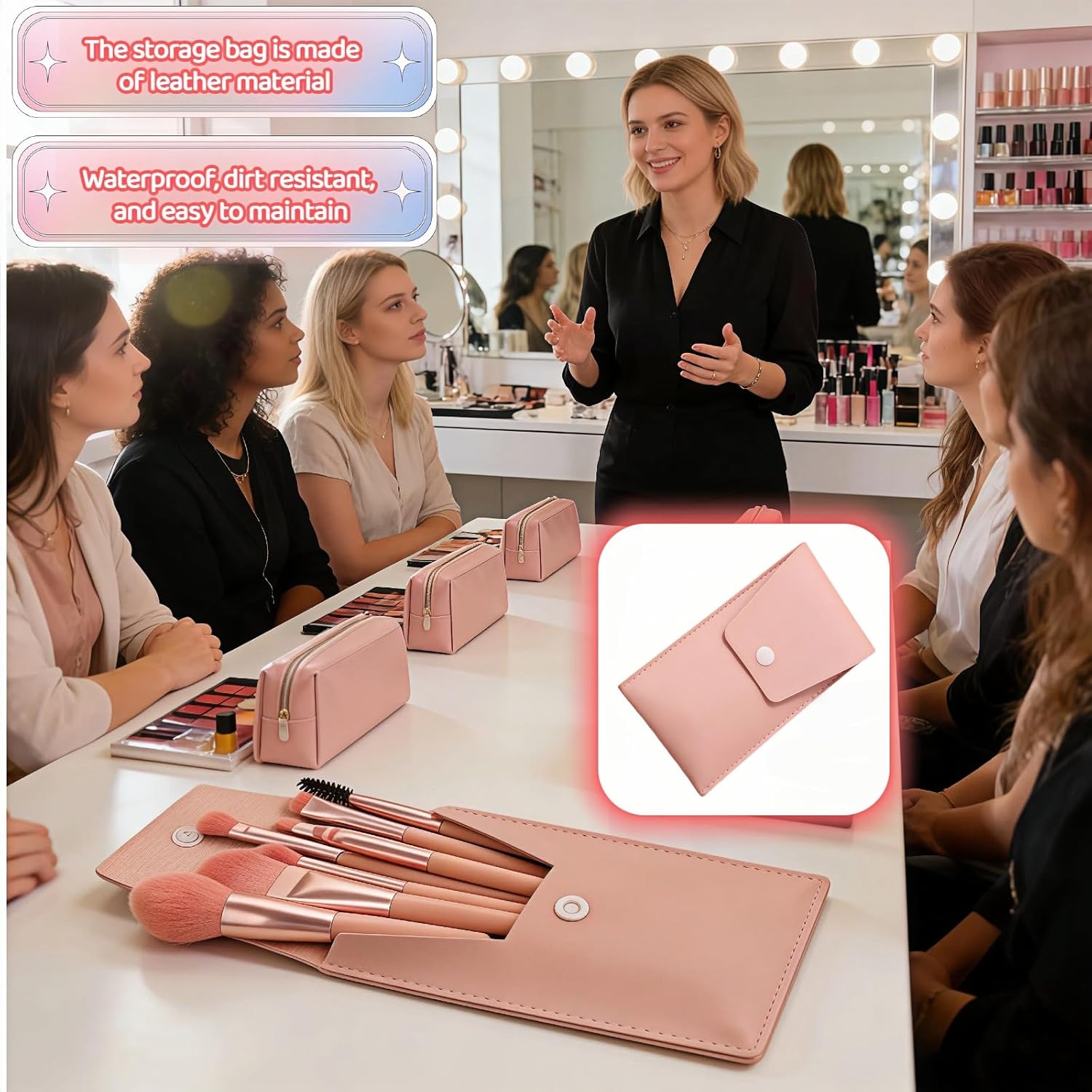8-Piece Makeup Brush Set 