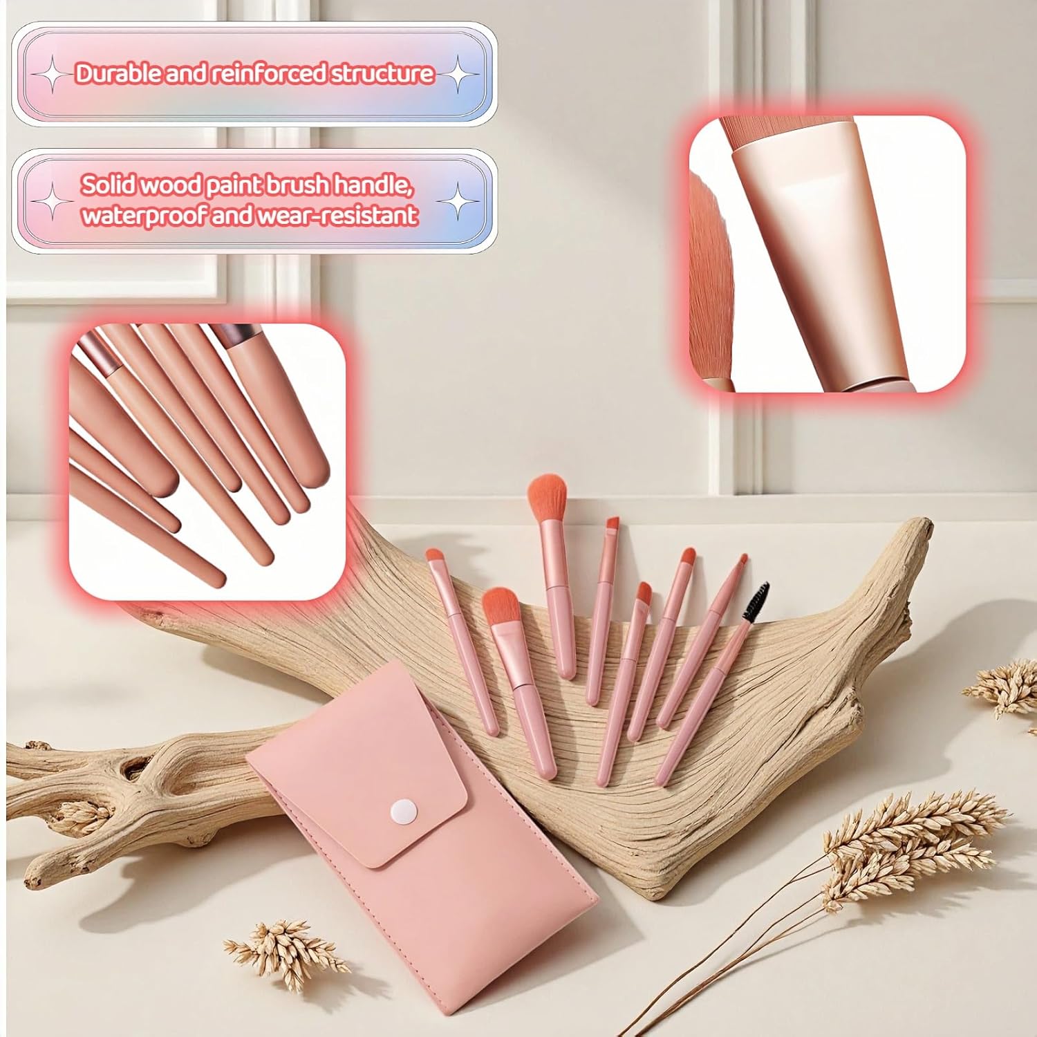 8-Piece Makeup Brush Set 