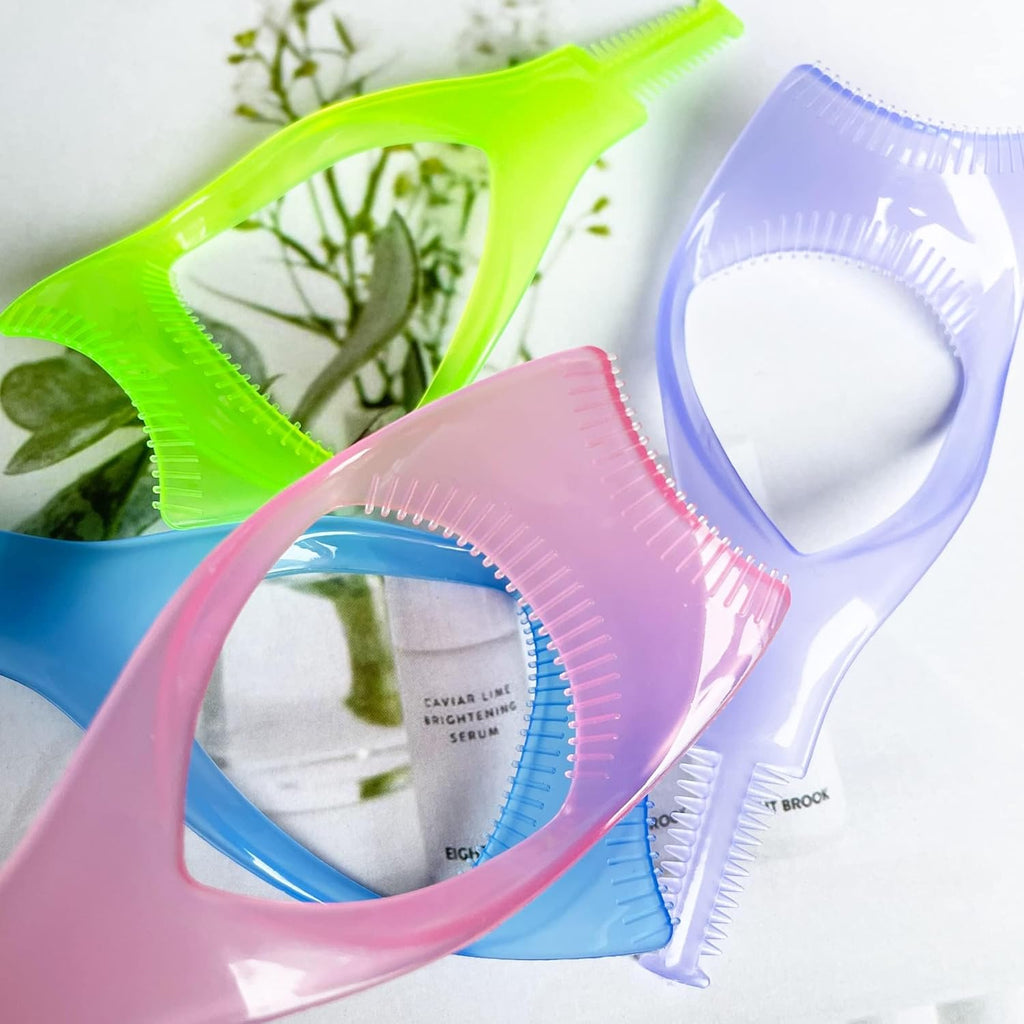 Mascara Shield 8PCS  Lash Buddy Applicator Tool, Guard Eyelash Tools, 3 in 1 Upper Lower Mascara Shield Guard, Separator Eyelash Comb