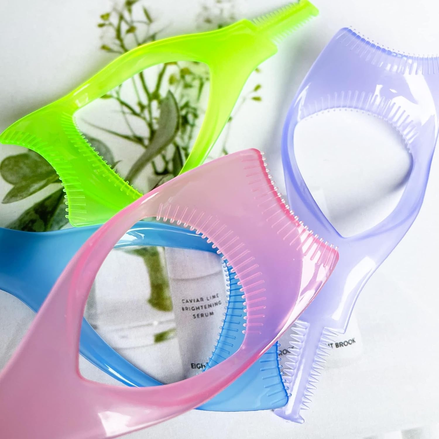 Mascara Shield 8PCS  Lash Buddy Applicator Tool, Guard Eyelash Tools, 3 in 1 Upper Lower Mascara Shield Guard, Separator Eyelash Comb