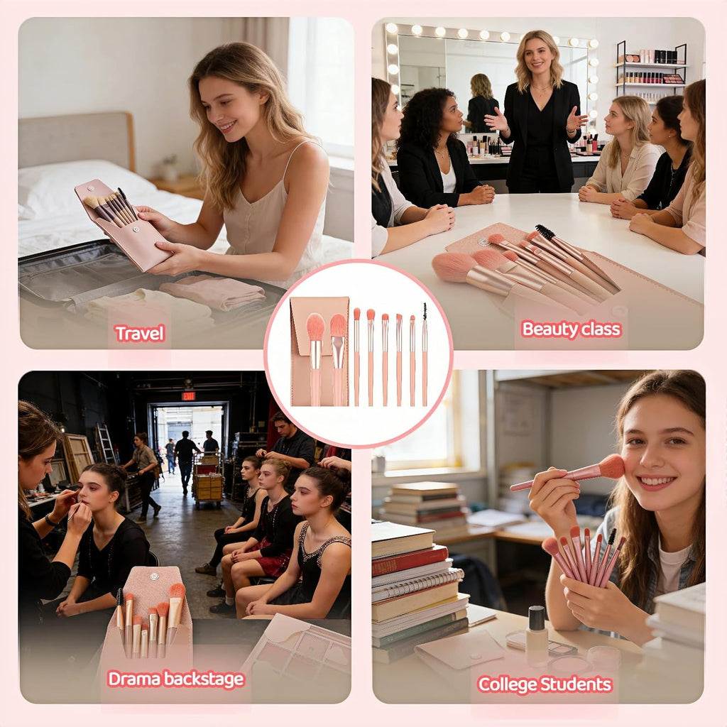 8-Piece Makeup Brush Set 