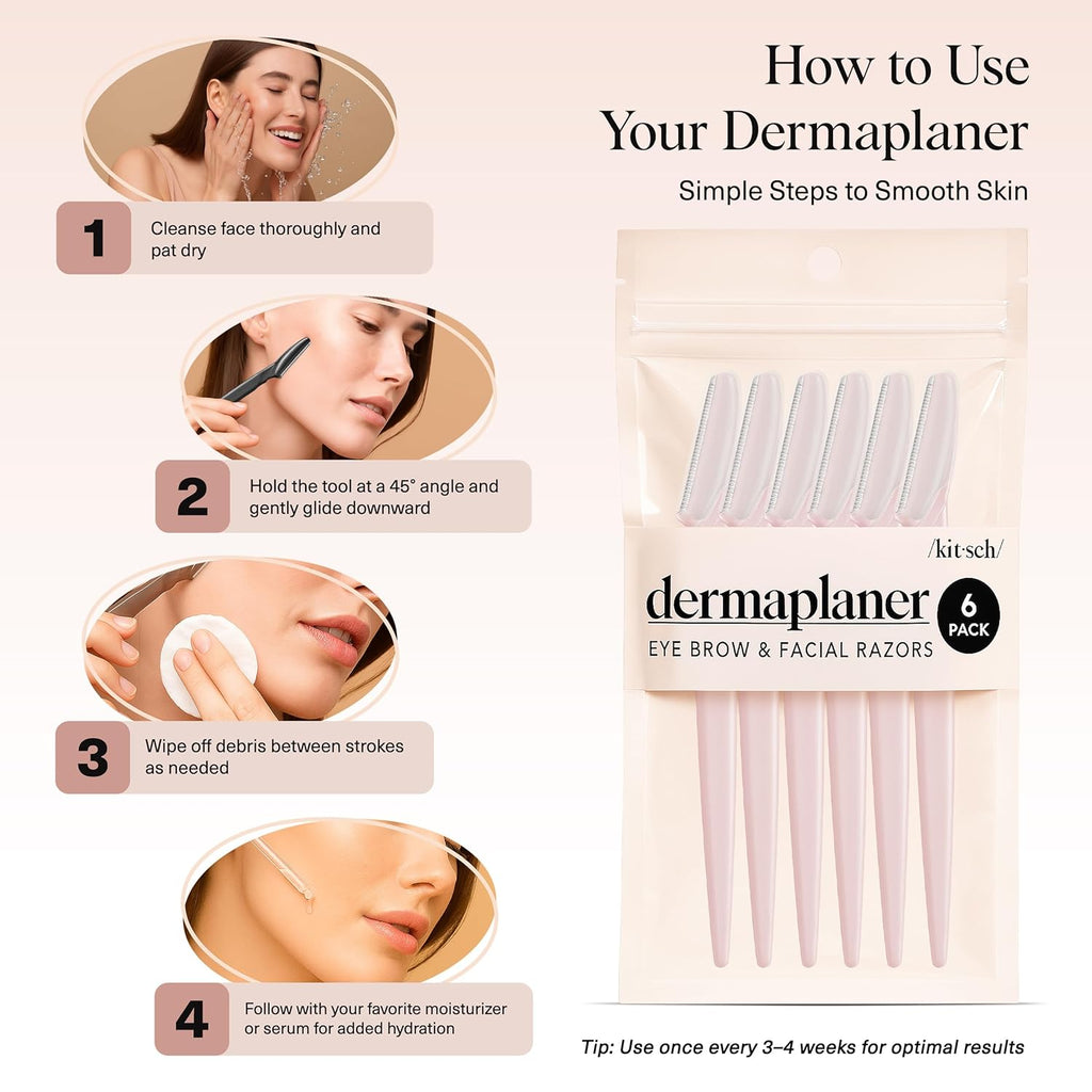 Dermaplane Razor for Women Face – 6 Pcs