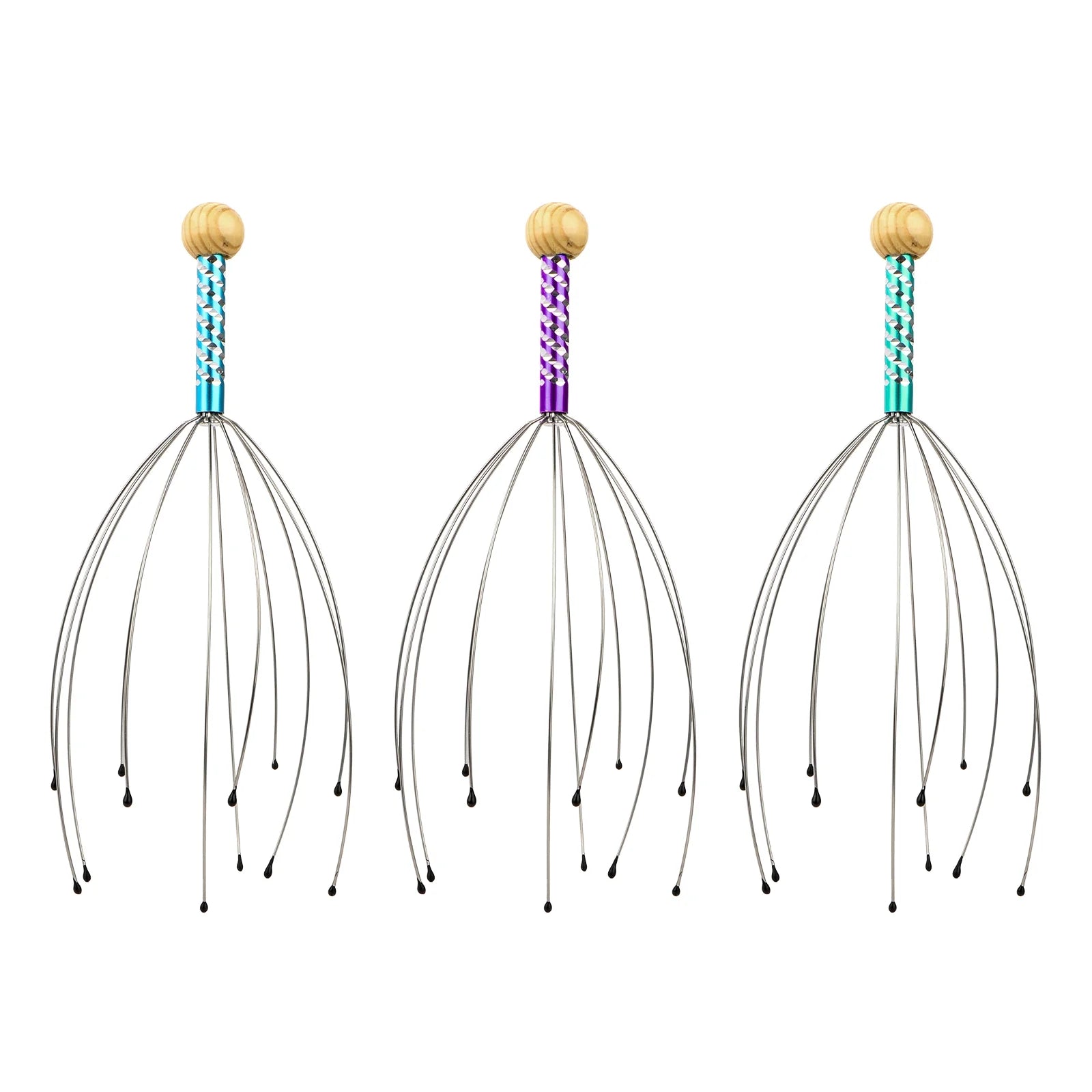 3Pcs Scalp Massager,  Handheld Head Massage Tingler, Head Scalp Scratcher for Deep Relaxation, Random Colors