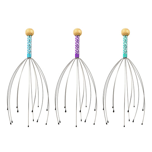 3Pcs Scalp Massager,  Handheld Head Massage Tingler, Head Scalp Scratcher for Deep Relaxation, Random Colors