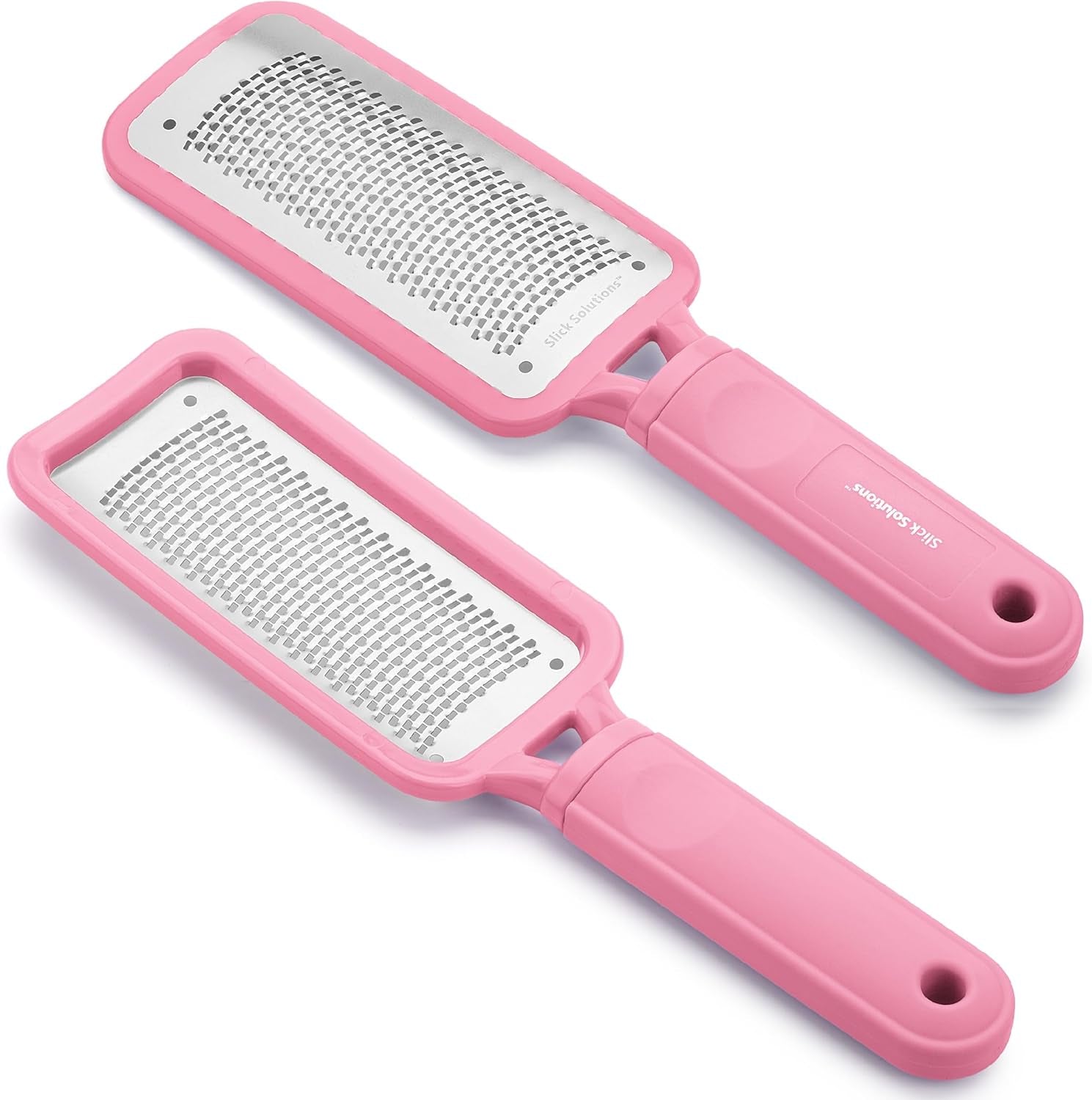Slick Foot File Callus Remover - Pink Foot Scraper & Rasp for Dead Skin, Heel Scrubber