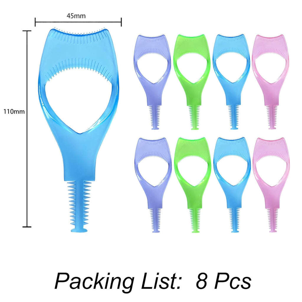 Mascara Shield 8PCS  Lash Buddy Applicator Tool, Guard Eyelash Tools, 3 in 1 Upper Lower Mascara Shield Guard, Separator Eyelash Comb
