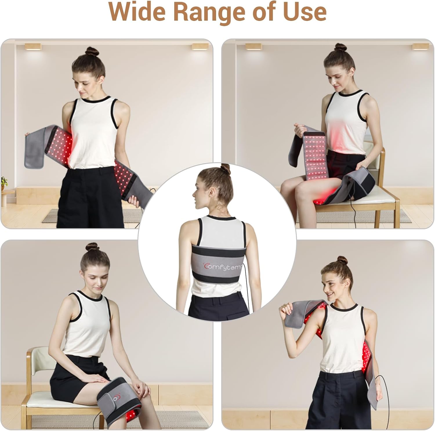 Red Light Therapy Belt with 126 Leds