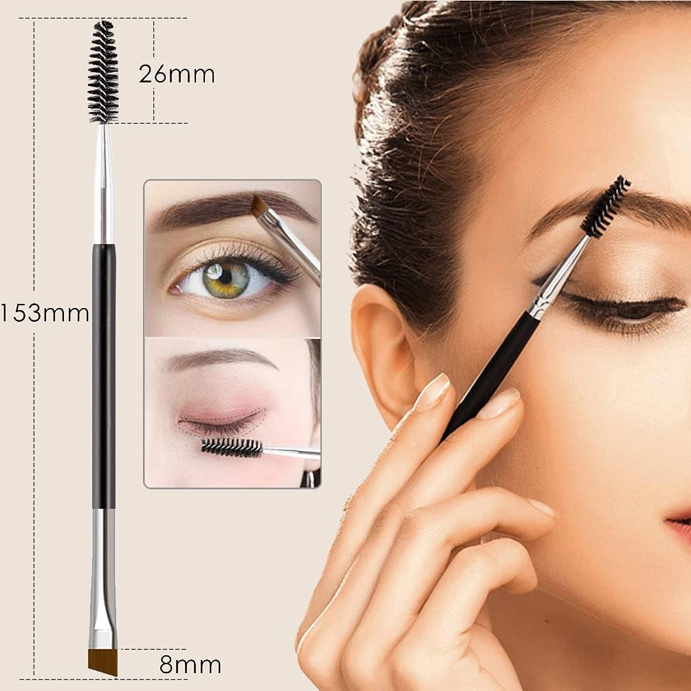9PCS Eyebrow Trimmer Kit, Face Razors, Facial Trimmer Shaver, Eyelash Comb, Angled Brush, Grooming Scissors, Brow Tweezers for Women