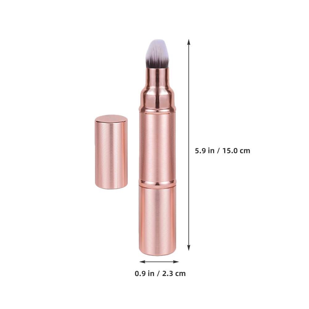Double-Ended Makeup Brush Retractable Powder Brush Foundation Dual End Makeup Blush Makeup Blending Blusher Makeup Tools Plastic Travel Telescopic