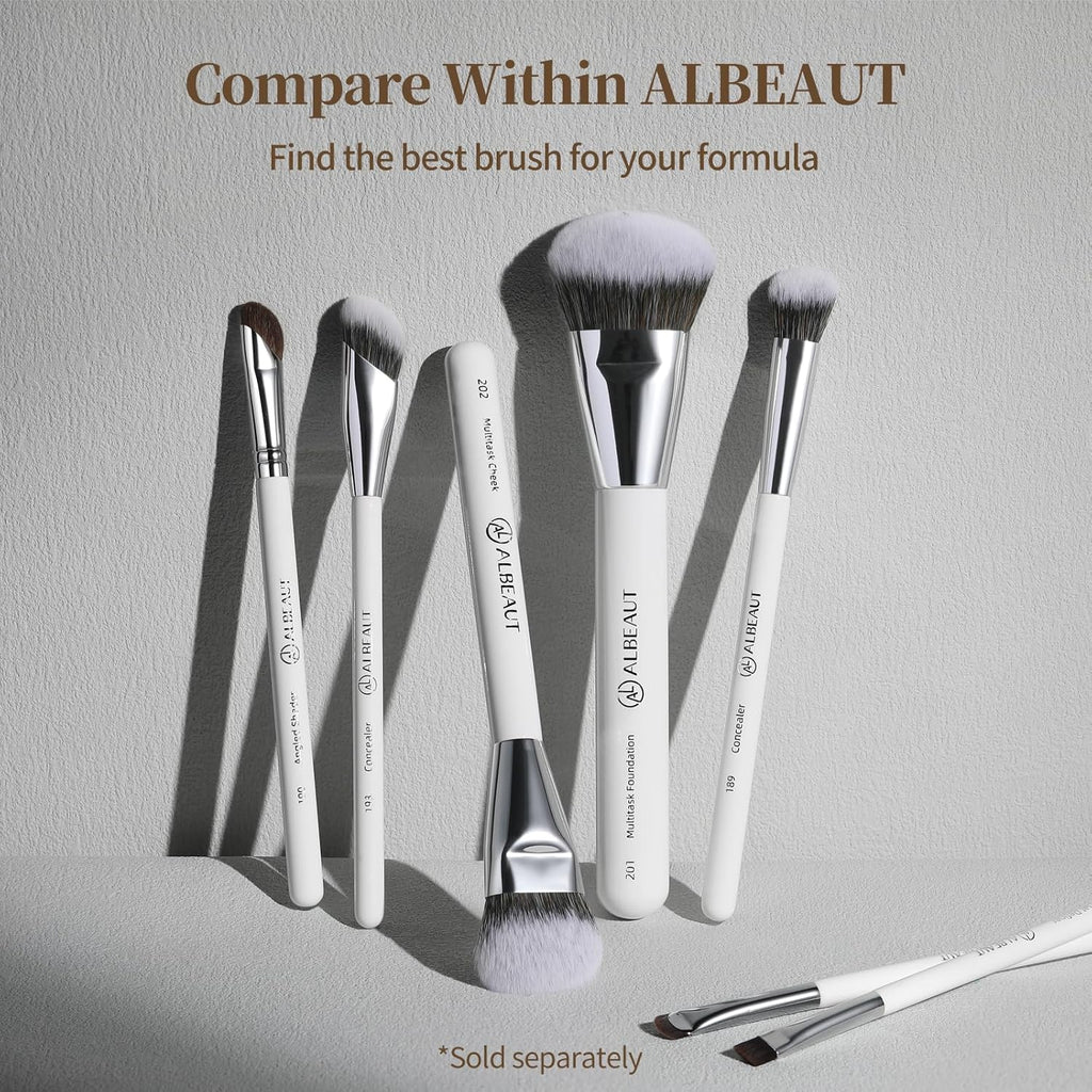 Concealer Brush, Angled under Eye Makeup Small Foundation Precision Face Blending Brush (193 Concealer Brush)