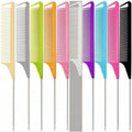 10 Packs Rat Tail Combs Metal Picks