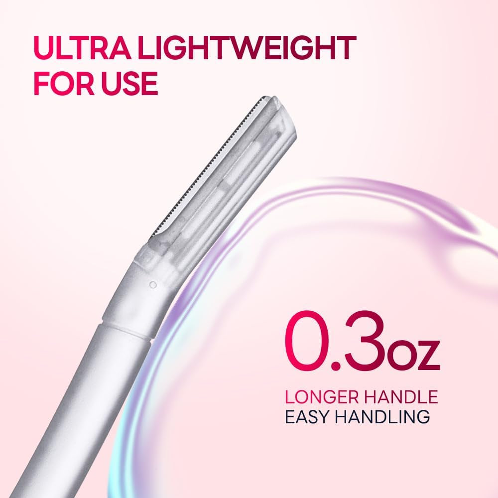 Dermaplane Razor for Women, Dermaplaning Tool - Face Razors for Women and Men, Eyebrow Trimmer and Facial Hair Removal Shaver, Gentle Exfoliation Blades Epilator for Men (6 Count)