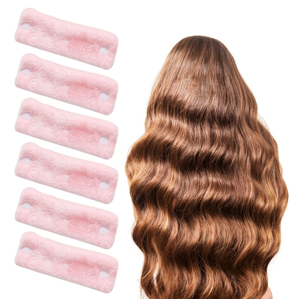 6 Pieces Pillow Rollers Soft Hair Rollers Heatless Curl Rollers DIY Sponge Nighttime Hair Curlers Overnight Pillow Curlers For