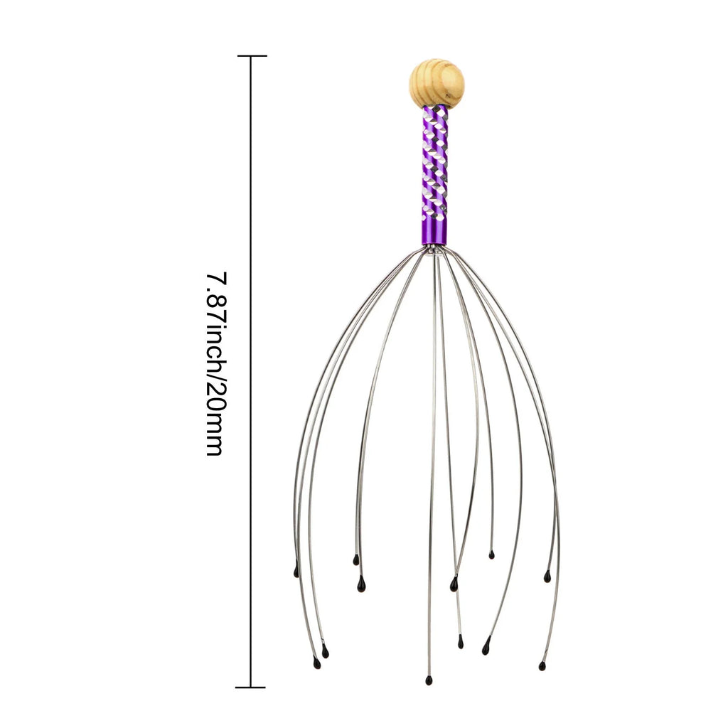 3Pcs Scalp Massager,  Handheld Head Massage Tingler, Head Scalp Scratcher for Deep Relaxation, Random Colors